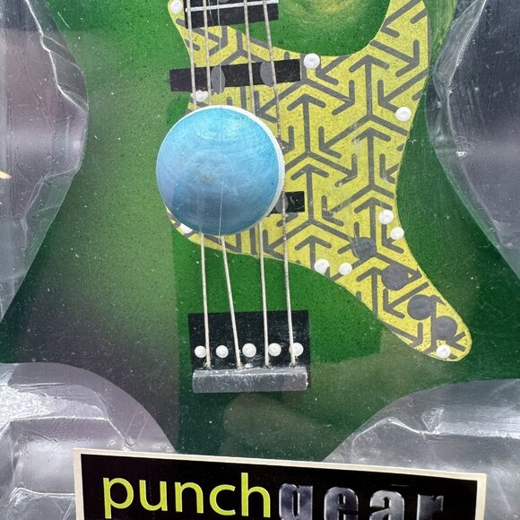Punchgear Green Guitar Wall Hook Rock Music Decor Kids Handcrafted - Picture 16 of 16